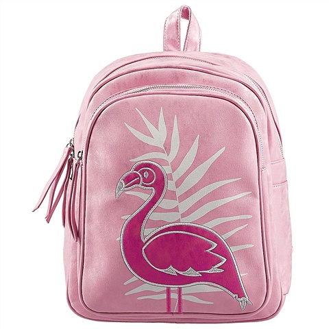 Рюкзак школьный «Розовый фламинго», 35 x 26 см рюкзак школьный коты фиолетовый мятный 38 29 12см одно отделение полиэстер