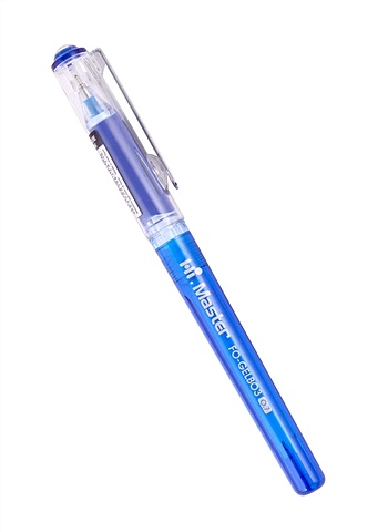 цена Ручка шариковая синяя HI MASTER 0,7мм, FLEXOFFICE