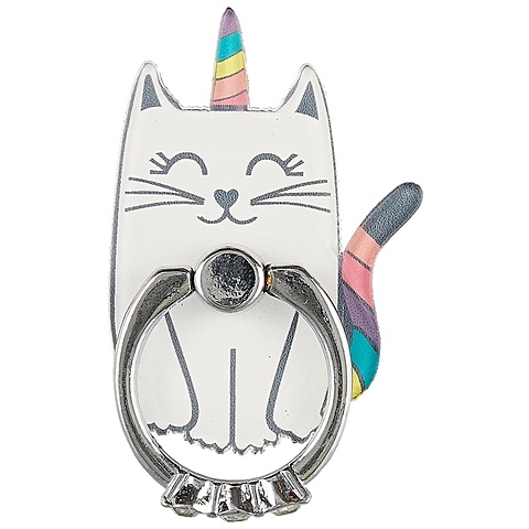 Кольцо-держатель для телефона «Котик-единорог», 5.1 х 3.5 см держатель кольцо для телефона котик пончик
