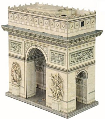 Сборная модель из картона . Триумфальная арка. модель из картона кэб хенсома