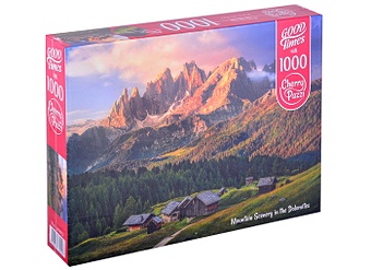 Пазл Cherry Pazzl Горный пейзаж в Доломитовых Альпах, 1000 деталей пазл hatber 1000 деталей горный пейзаж