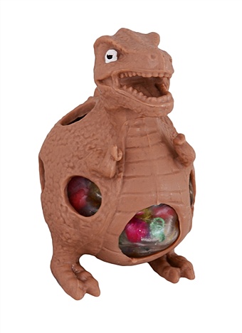 Игрушка-Прикол Динозавр, с шариками внутри игрушка прикол череп черный со слизью внутри