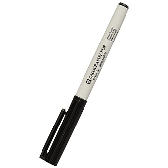 цена Ручка капиллярная Calligraphy Pen Black 1мм, Sakura