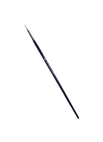 Кисть художественная №2 Манеж, синтетика упругая, круглая, длинная ручка, Гамма