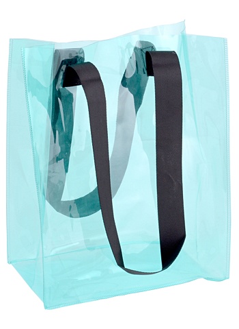 Сумка-шоппер прозрачная/мятная (ПВХ) (33Х27Х10) сумка женская мятная