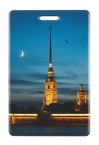 Чехол для карточек СПб Петропавловская крепость ночью (ДК2024-457)