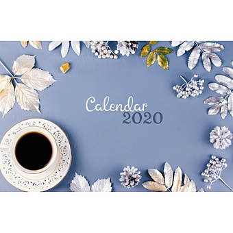 Чашка кофе календарь квартальный на 2023 год акварельное