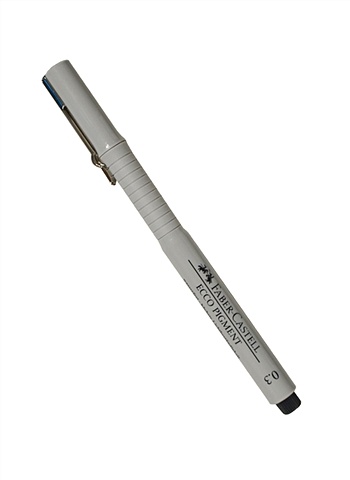 Ручка капиллярная черная 0,3мм  ECCO PIGMENT, Faber-Castell faber castell ручка гелевая автоматическая faber castell fast gel черная 0 7мм грип 10шт