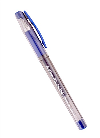 Ручка гелевая синяя Richline 0,4мм, ScriNova ручка шариковая синяяi neo 0 5мм scrinova