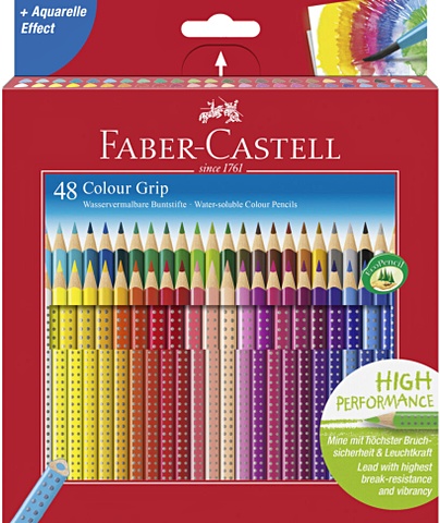 Цветные карандаши GRIP 2001, в подарочной картонной коробке, 48 шт., 2 слоя по 24 карандаша цветные карандаши grip 2001 в подарочной картонной коробке 36 шт 2 слоя по 18 карандашей