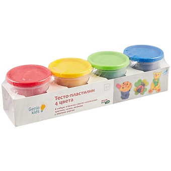 Набор для детского творчества «Тесто-пластилин», 4 цвета набор для детского творчества тесто пластилин 4 цвета