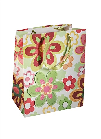 пакет подарочный бумажный а4 цветы и птицы женский Пакет подарочный бумажный А4 Цветы