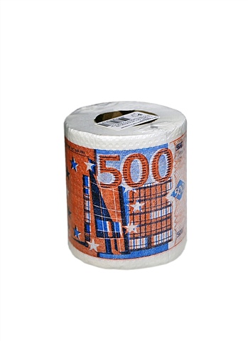 Туалетная бумага 500 евро (TU00000005) (Мастер) сувенирная туалетная бумага 500 евро 9 5х10х9 5 см