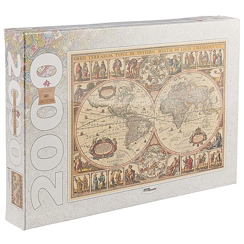 Пазл «Историческая карта мира», 2000 деталей мир и россия карты географических открытий карта складная