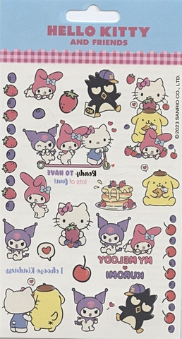 Наклейки-тату переводные 110*200 (Hello Kitty-2)