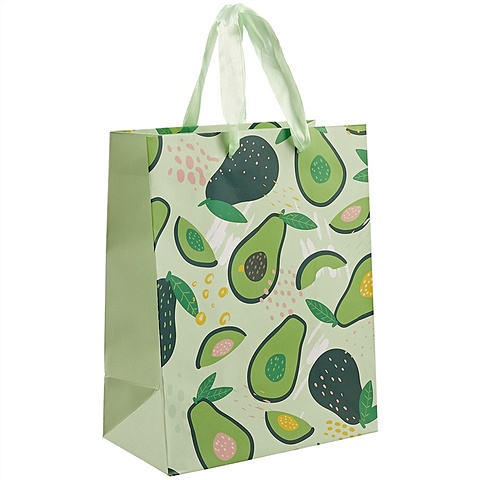 Пакет Green avocado, А5 пакет подарочный леопард в цветах 18 х 22 х 10 см