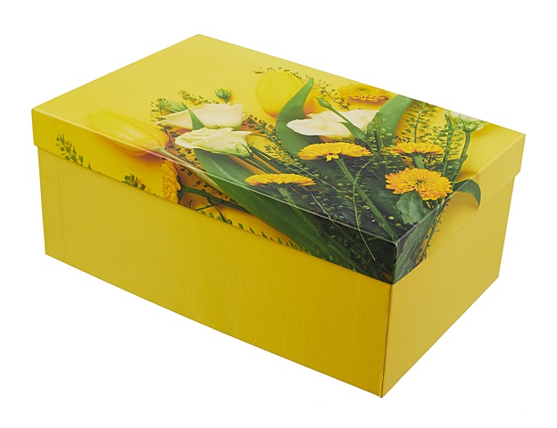 Коробка подарочная Мимоза 35х20х13см, , картон sweetgift подарочная корзина мимоза