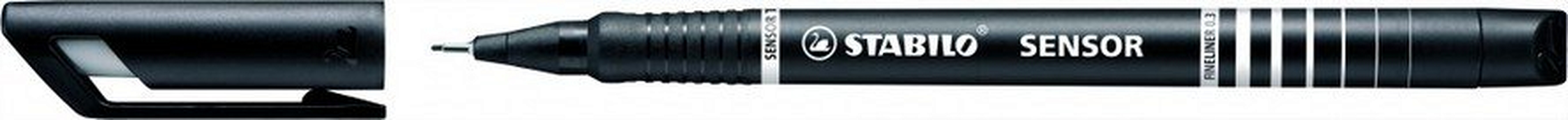 Ручка каппиллярная SENSOR черная, STABILO positioning sensor sensor head gt series digital contact sensor