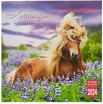 Календарь 2024г 300*300 Лошади настенный, на скрепке календарь 2024г 300 300 лошади настенный на скрепке