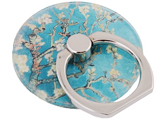 Держатель-кольцо для телефона Винсент Ван Гог Цветущие ветки миндаля (металл) (коробка)