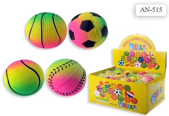 Мячик Schreiber/Шрайбер с рисунком, d=6 см., 4 цвета в ассортименте мячик световой d 6 5 см