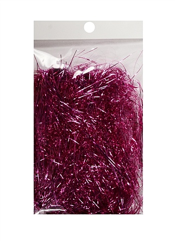 Дождик блестящий для декора в пакете с подвесом, 10 гр, фиолетовый (11-00616-7)