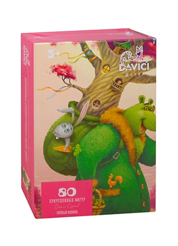 Пазл 80 деревянные DaVICI детям Зеленый медведь деревянные пазлы игра davici сказочные котики