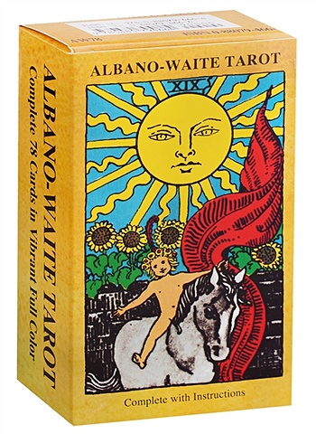 Albano-Waite Tarot Deck (78 карт + инструкция) таро аввалон rider waite tarot set original райдер уайт таро оригинал карты книга на англ яз коробка пи