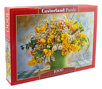 Пазл Castor Land Желтые тюльпаны, 1000 деталей пазл 1000 деталей маяк на скале залива