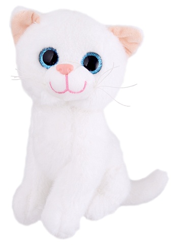 Мягкая игрушка Котенок белый (20см) мягкая игрушка котенок на шею 65 см