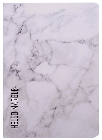 Записная книжка А6 32л кл. Hello marble, тонир. внутр. блок, сшивка