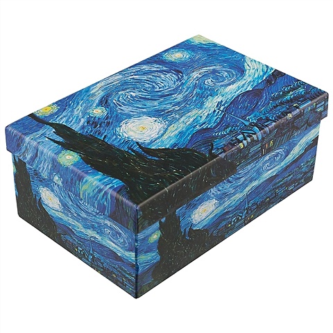 подарочная коробка текстура 21 х 14 х 9 см Подарочная коробка «Звёздная ночь», 21 х 14 см