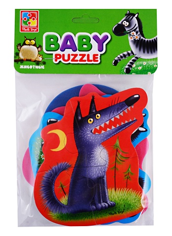 Мягкие пазлы Baby puzzle Животные мягкие пазлы vladi toys baby puzzle животные vt1106 65