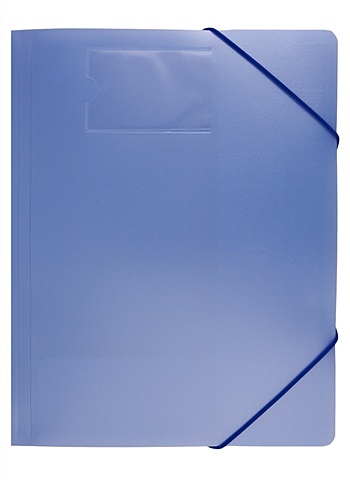Папка на резинке A4 Gems голубой, пластик 0,5мм