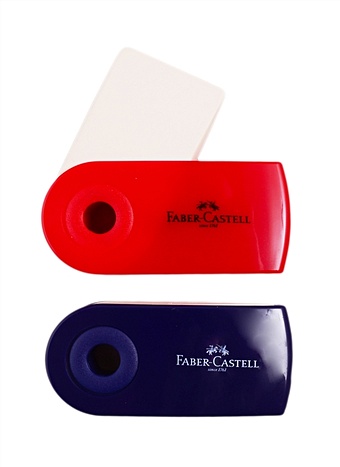 Ластик Sleeve mini, Faber-Castell ластик faber castell oval pvc free овальный 60 х 30 х 10мм пластиковый держатель черный белый