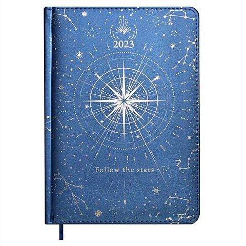 Ежедневник датированный 2023 Астролог Плонже, А5, 176 листов, синий ежедневник датированный 2023 астролог плонже а5 176 листов синий
