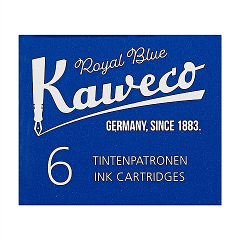 Картриджи KAWECO, королевский синий, 6 штук цена и фото