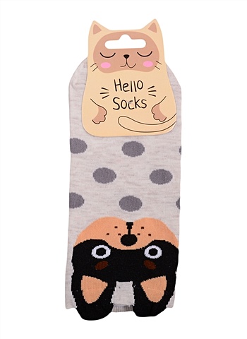 Носки Hello Socks Собачка с ушками (36-39) (текстиль) носки hello socks собачка высокие 36 39 текстиль