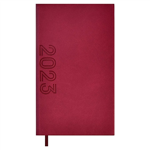 еженедельник датированный 2023 виннер а6 64 листа красный Еженедельник датированный 2023 Виннер, А6, 64 листа, бордовый