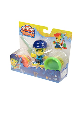 Play-Doh Игровой набор Фигурки в ассортименте (В5960EU4) (2 банки пластилина, игрушка) (56 г) (Play-Doh Town) (3+) (упаковка) (Hasbro)