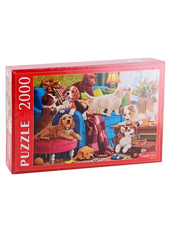 Пазл «Игривые щенки», 2000 деталей игривые щенки