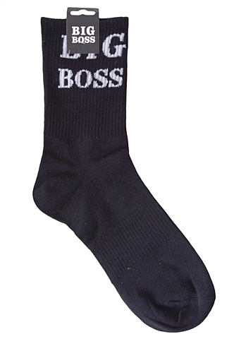 Носки Hello Socks Big boss (черные) (41-44) (текстиль) рубашка boss размер 44 [kolnierzyk] белый