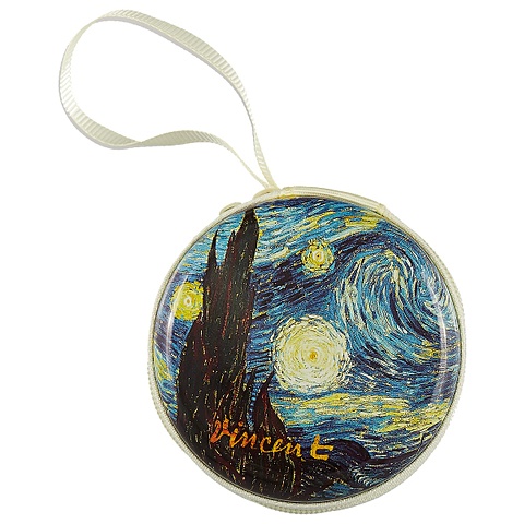 Монетница «Ван Гог. Звёздная ночь», 7 см набор для вышивания риолис ван гог звёздная ночь 40 30 см 1088