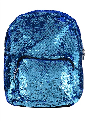 рюкзак молодежный синий Рюкзак молодежный Пайетки. Синий/голубой