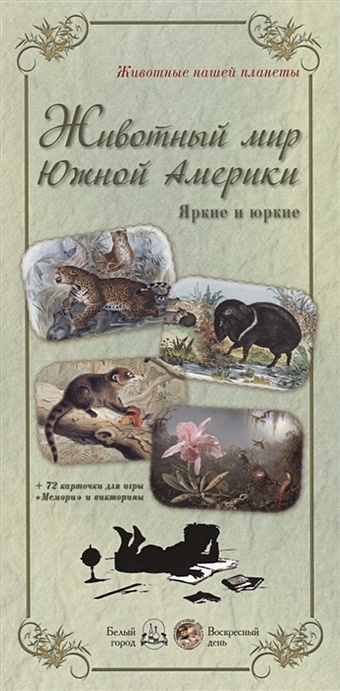 Астахова Н. В.,сост. Животный мир Южной Америки (+72 карточки для игры Мемори и викторины) животный мир южной америки яркие и юркие