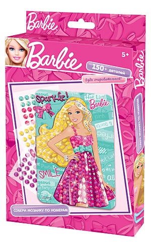 Барби. Мозаика. Блистательная. арт. 00595 набор для творчества barbie укрась наклейки стразами