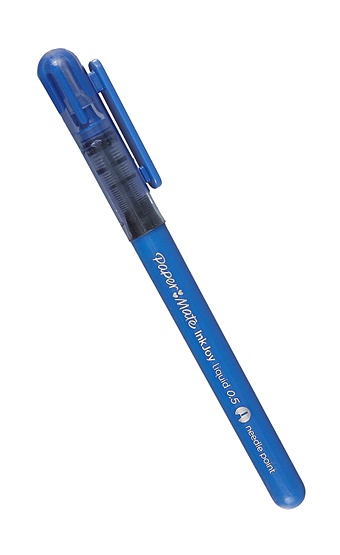 цена Ручка роллер Paper Mate Ink Joy Roller игольчатый пишущий узел, синяя