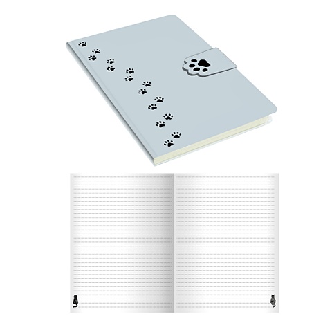 Книга для записей MUR-MUR, А5, 96 листов, серебряный книга для записей mur mur а5 96 листов бронзовый