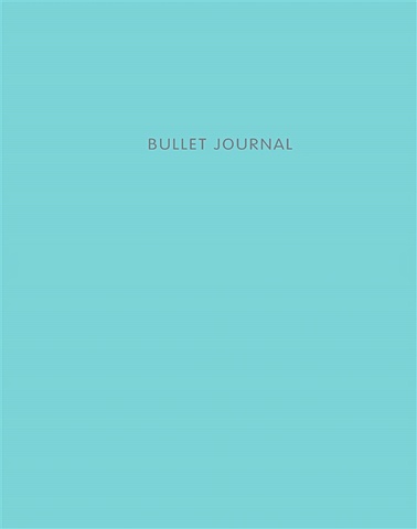 Книга для записей Bullet Journal, 60 листов, бирюзовая книга для записей bullet journal 60 листов зеленая