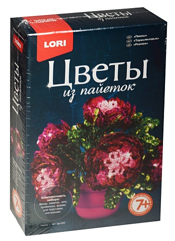 набор для творчества lori цветы из пайеток пионы цв 020 Цв-020 Цветы из пайеток Пионы